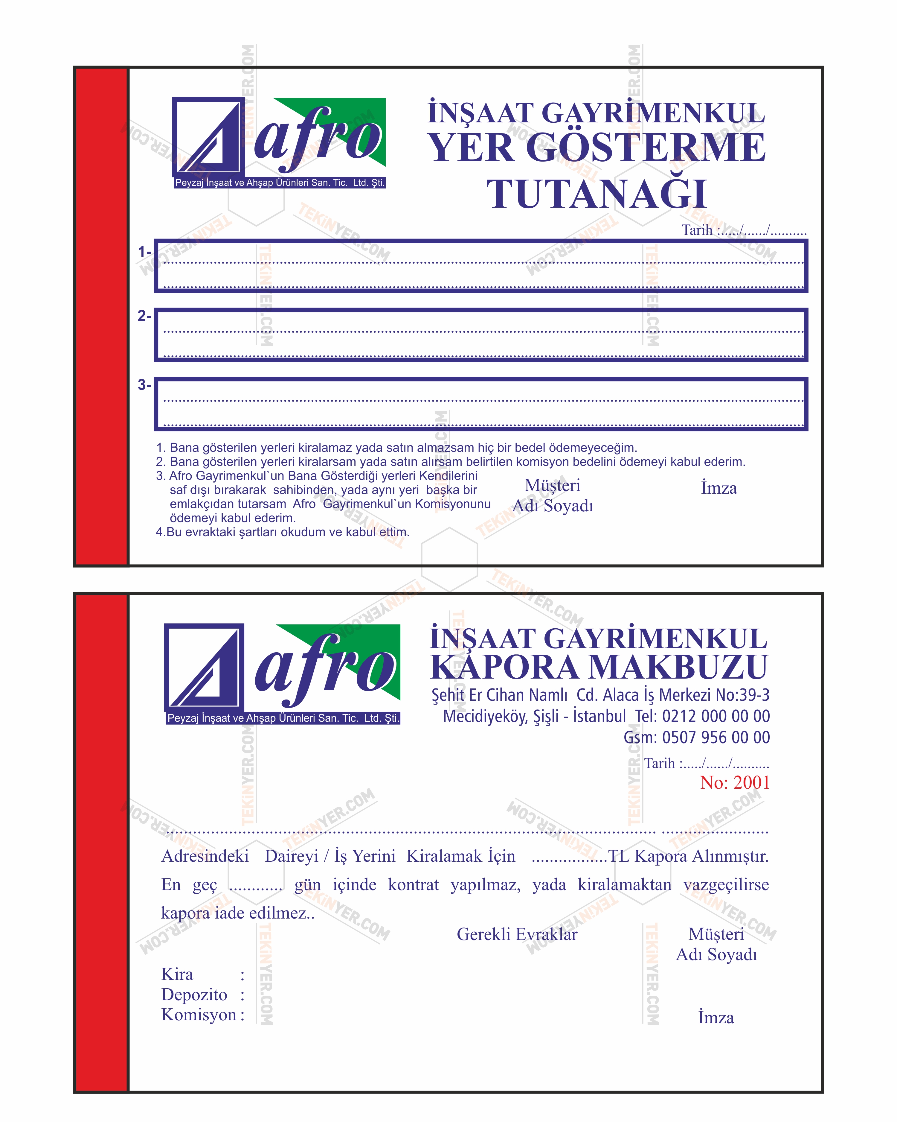 fatura irsaliye makbuz tasarimi cesitleri ornekleri baskisi fiyatlari siparisi tekinyer com tel 0 212 266 26 95 sabit merkezi lokasyon surekli ulasilabilirlik daima guncel