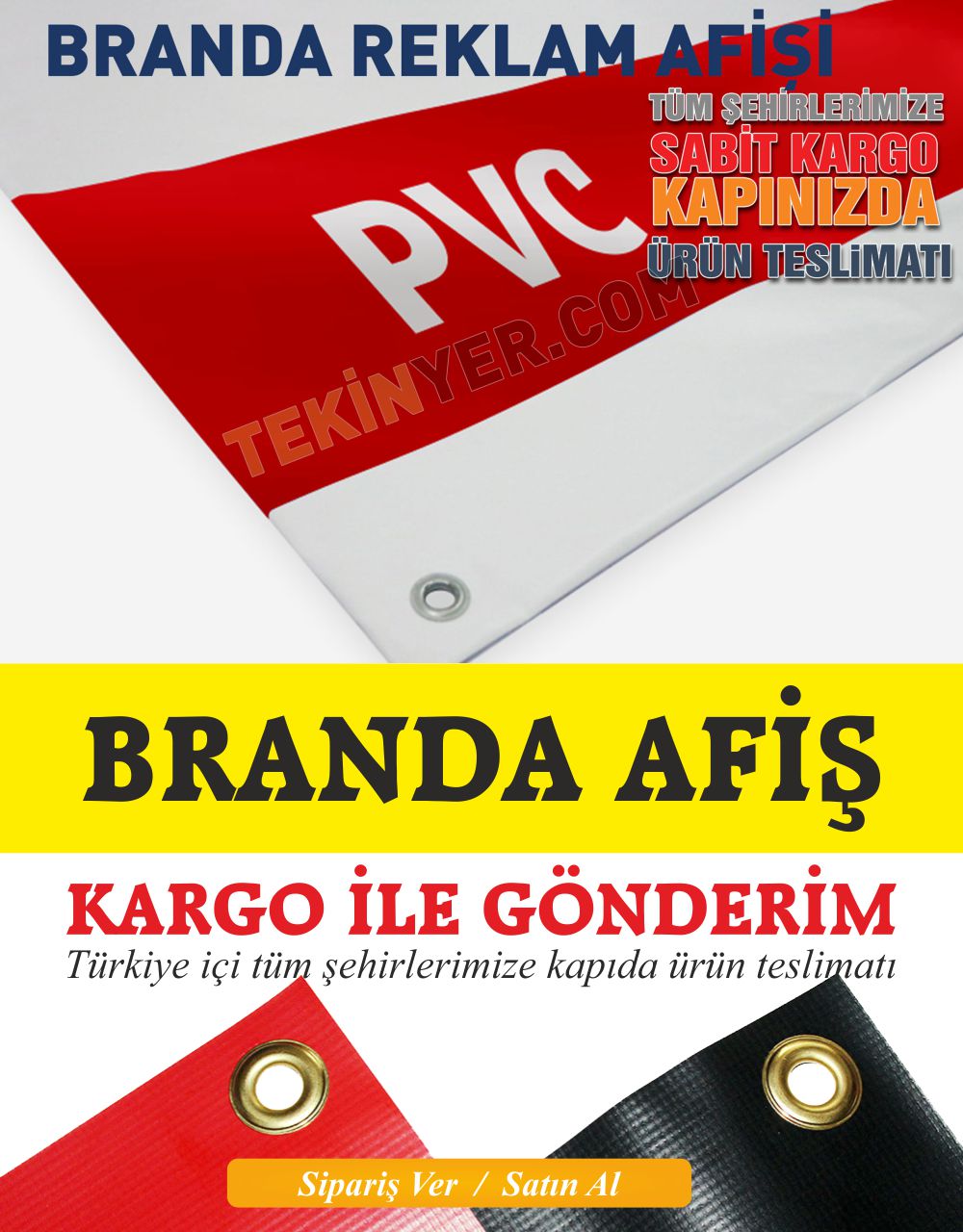 1 m² Afiş Branda