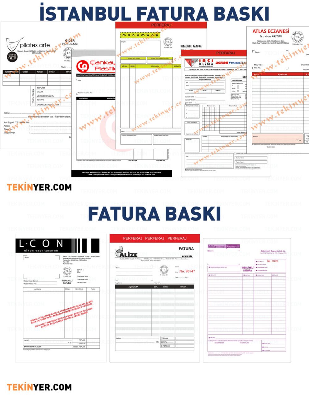 Fatura Düz Giyotin Kesim