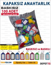 Depotto kapaksız plastik anahtarlık