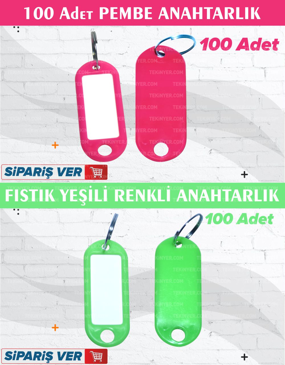 Van Plastik Anahtarlık Üst Askı Payı