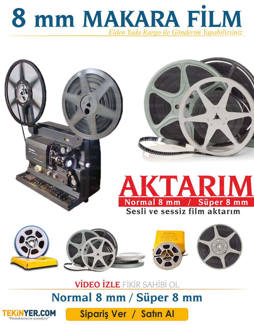 8 mm Makara Film Aktarım Kayıt