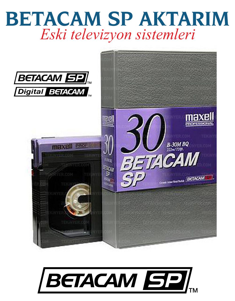 Betacam Kasetten Kayıt Aktarım