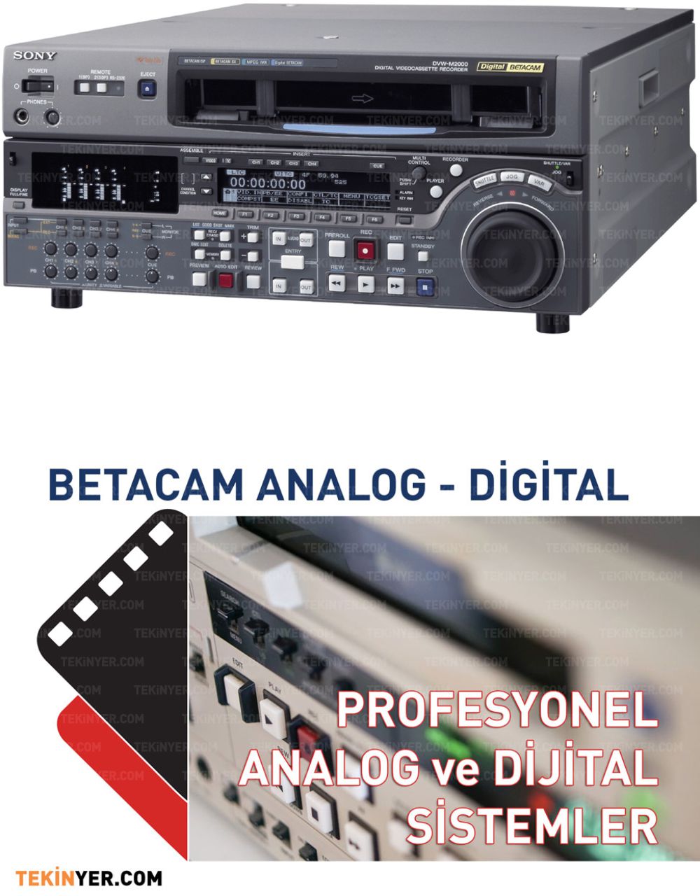 Betacam Kasetten Kayıt Aktarım Eski Kaset Görüntü ve Ses Aktarımı