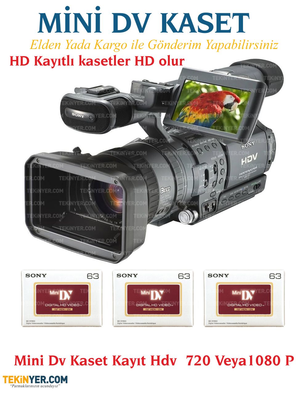 Mini HD-HDV Kasetten Kayıt Aktarım