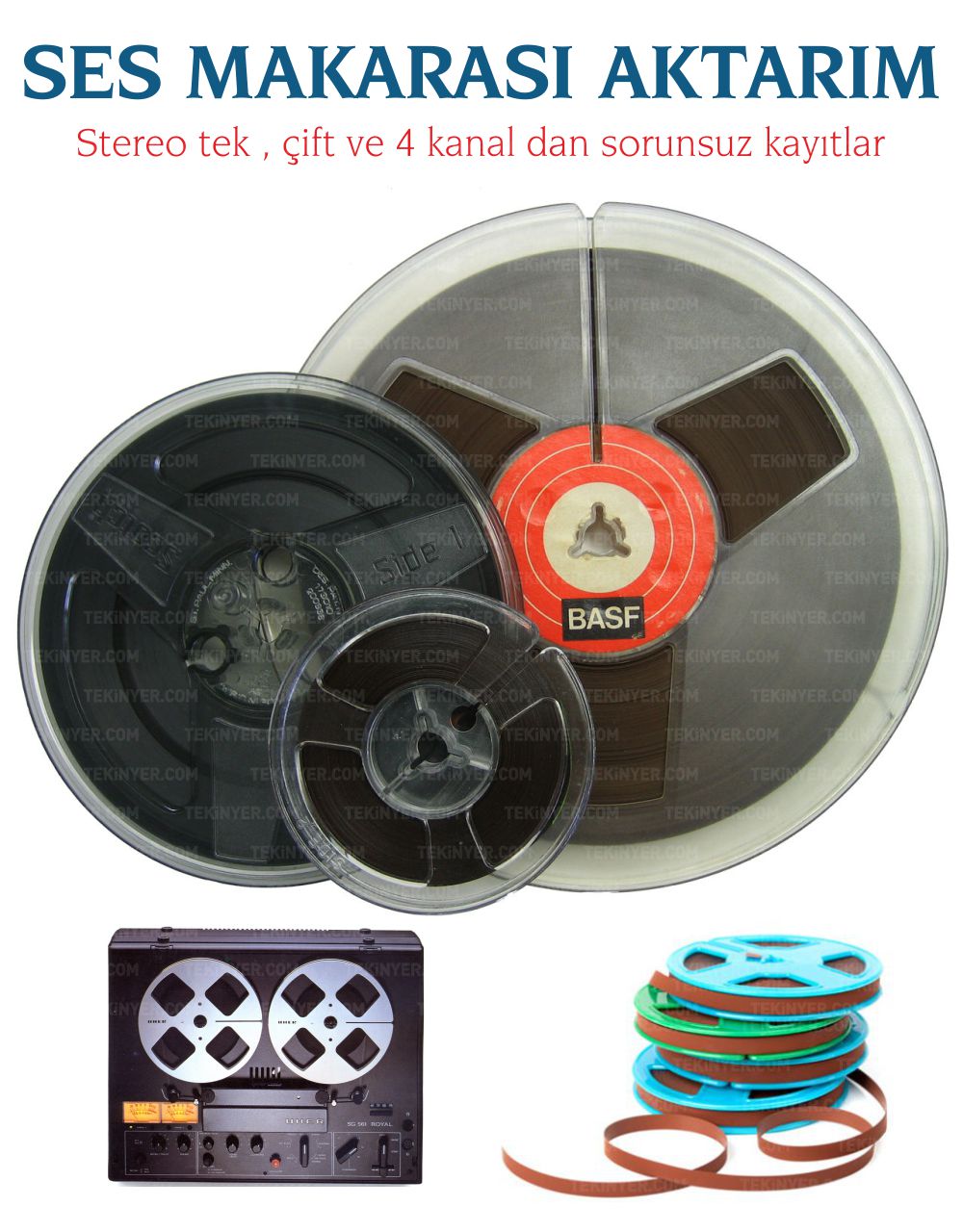 Ses Makara Banttan Kayıt Aktarım Analog Dijital