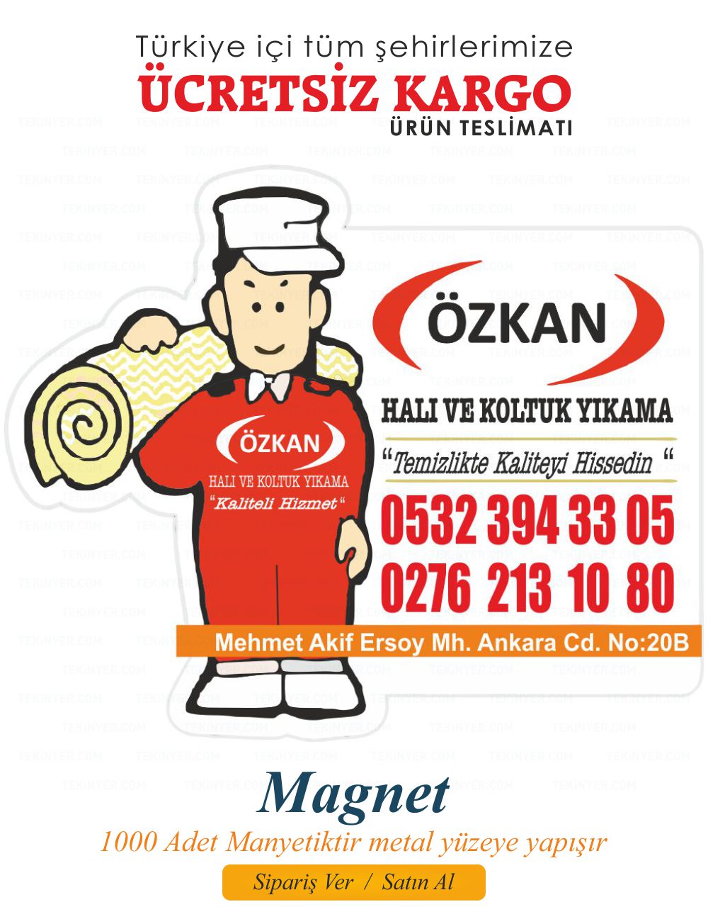 Kocaeli Mıknatıslı Kartvizit