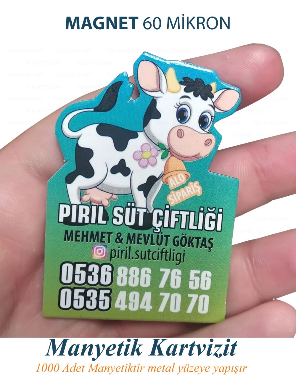 Magnet parlak selefon kağıt Kalınlıkları