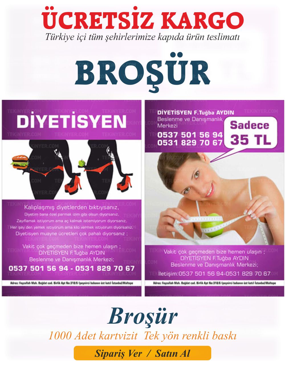 Broşür, Çift Yön Baskı
