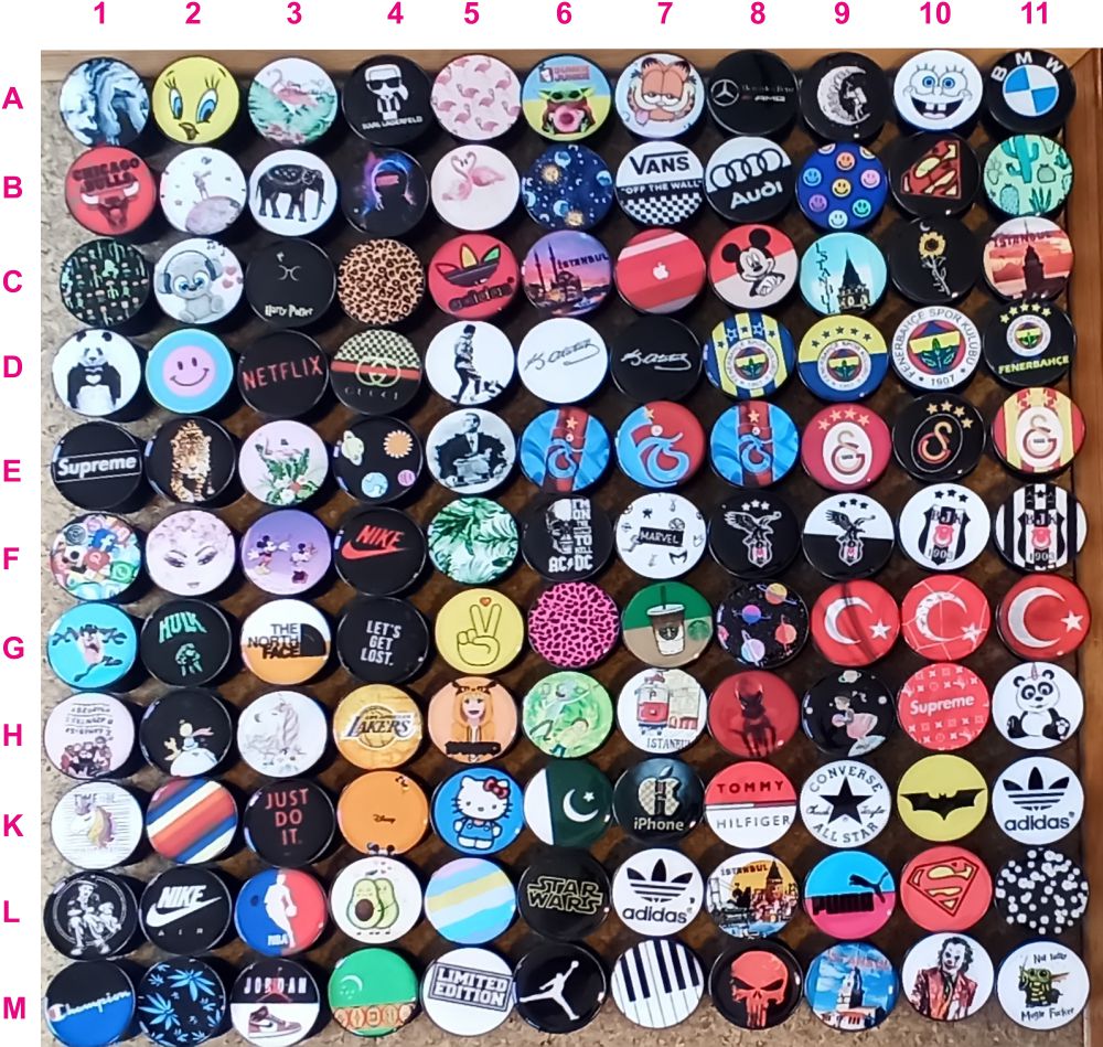 Hazır desenli damla pop socket