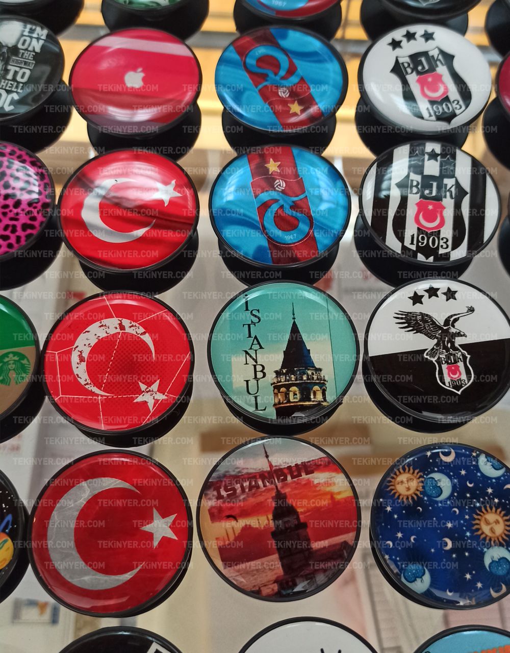 Hazır Damla Baskılı Pop Socket, Telefon tutacak Alt Yapışma Payı