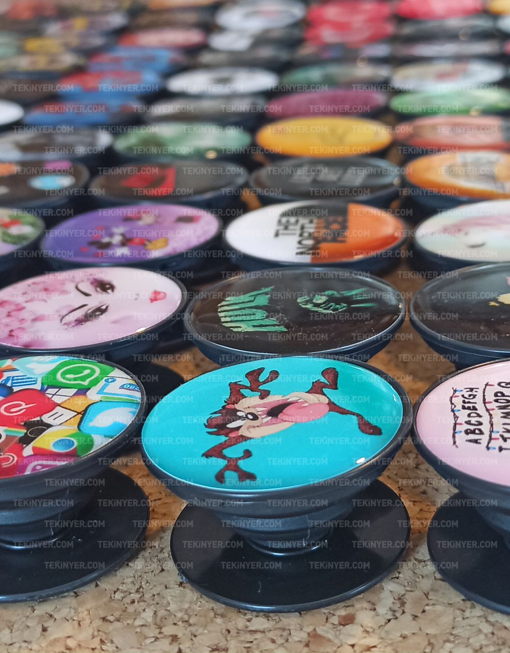 Hazır Damla Baskılı Pop Socket, Telefon tutacak Malzemesi