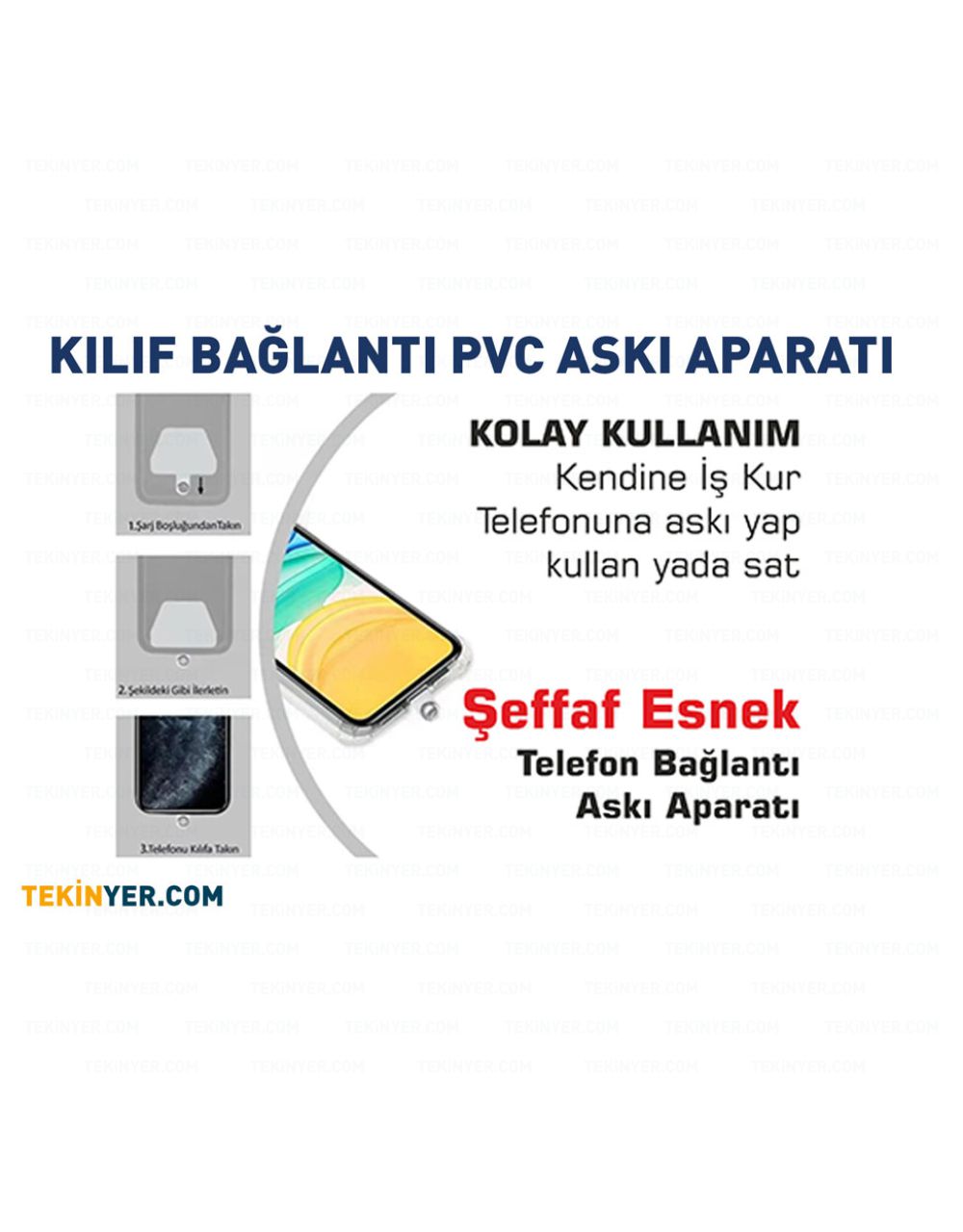 Telefon Askı Aparatı Pvc Askı Aparatı