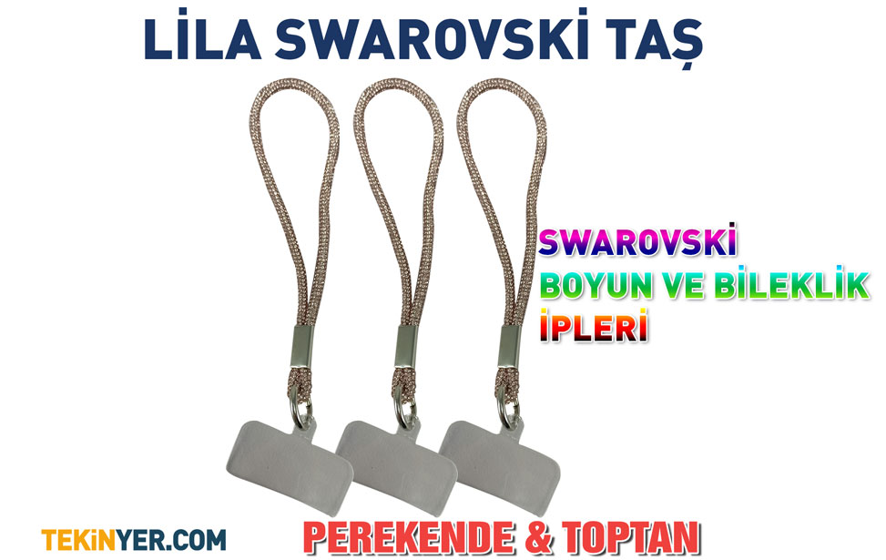 Swarovski Kristal Taşlı Telefon Boyun Askısı 